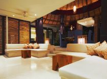 Villa Tukad Pangi, Living Room at Night